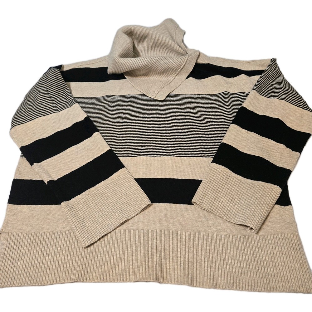 Liz Claiborne Women's Cowl Neck Sweater With Ribbed Hem And Cuffs Size XXL